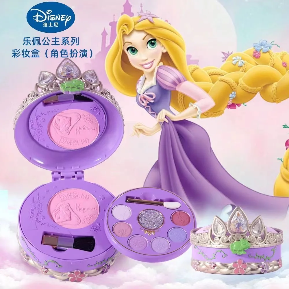 Disney girls frozen  princess elsa anna real Cosmetics Beauty  Set Toy with box kids princess Fashion Toys Princess Bell Gift 6