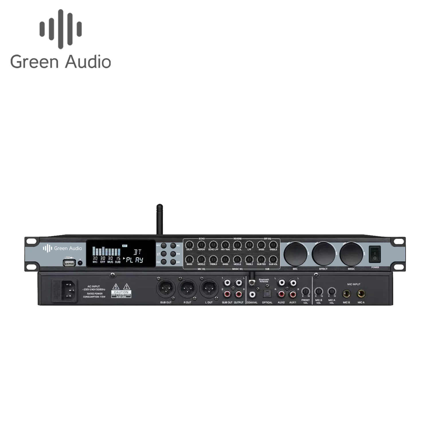GAX-KT900 Professional pre-effector digital audio processor for KTV bar school stage performance