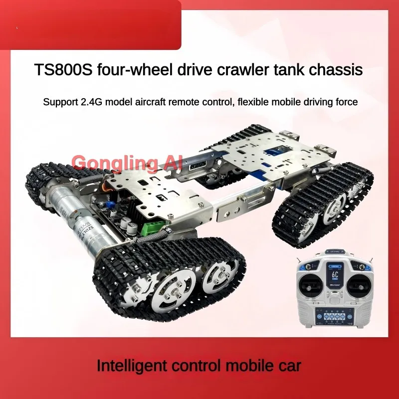 Tank Robot RC 1/16 Châssis 2 Couches Kit Pièces pour DIY