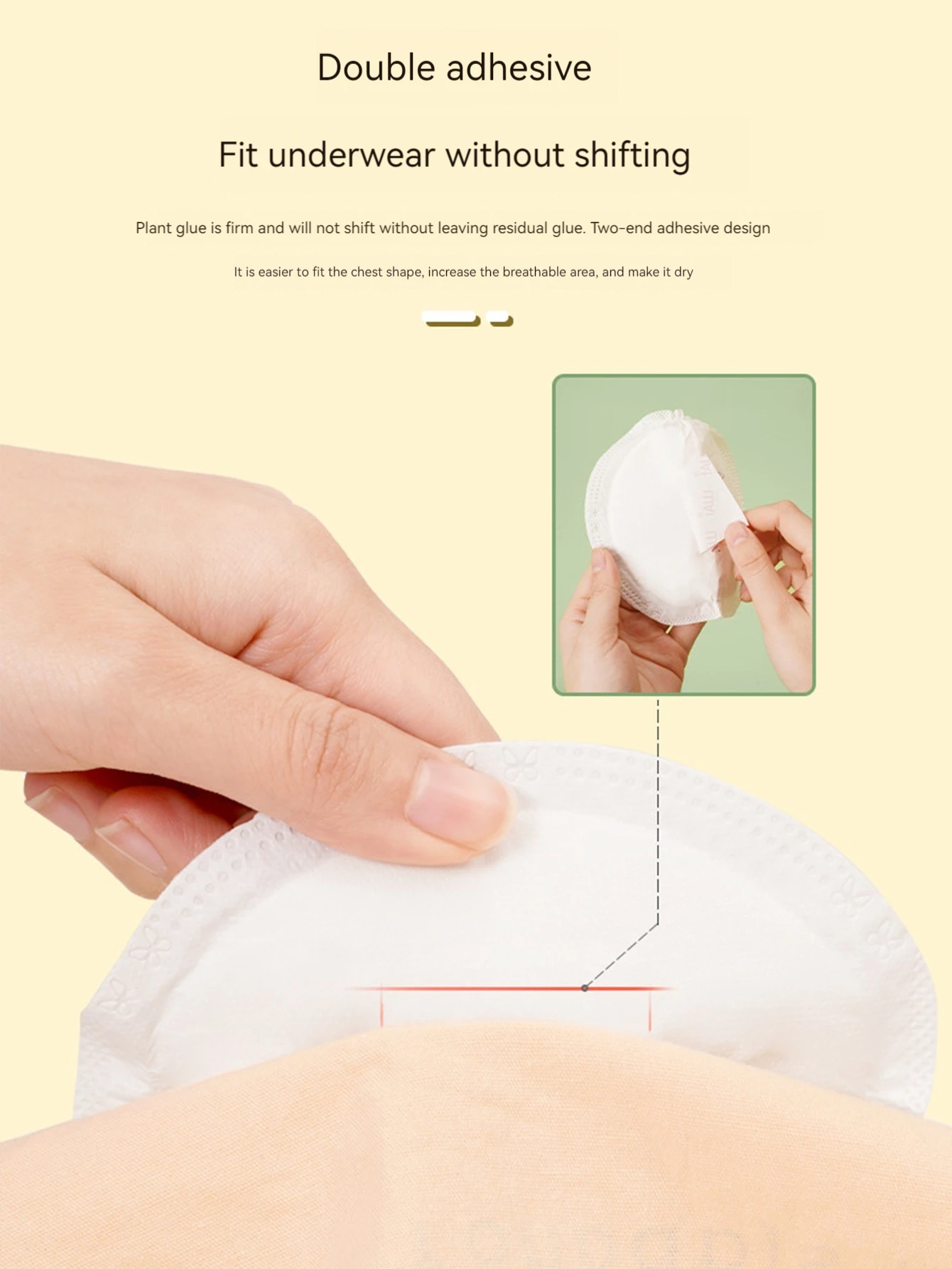 100PCS Breastfeeding Disposable Breast Nursing Pads Breathable Slim Super Absorbency Cotton Breast Pad Nurs 6