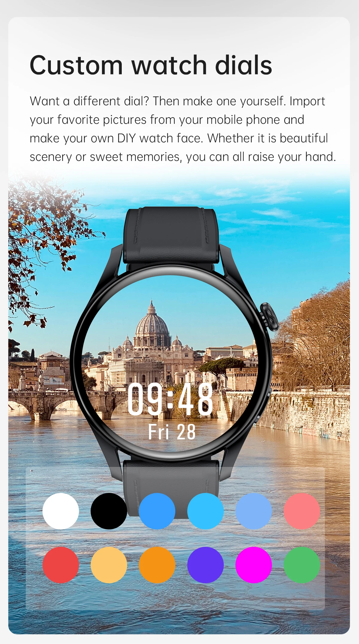 2022 Body temperature Bluetooth-compatibl calling Music control Heart rate Blood pressure  A variety of sports mode Smart watch