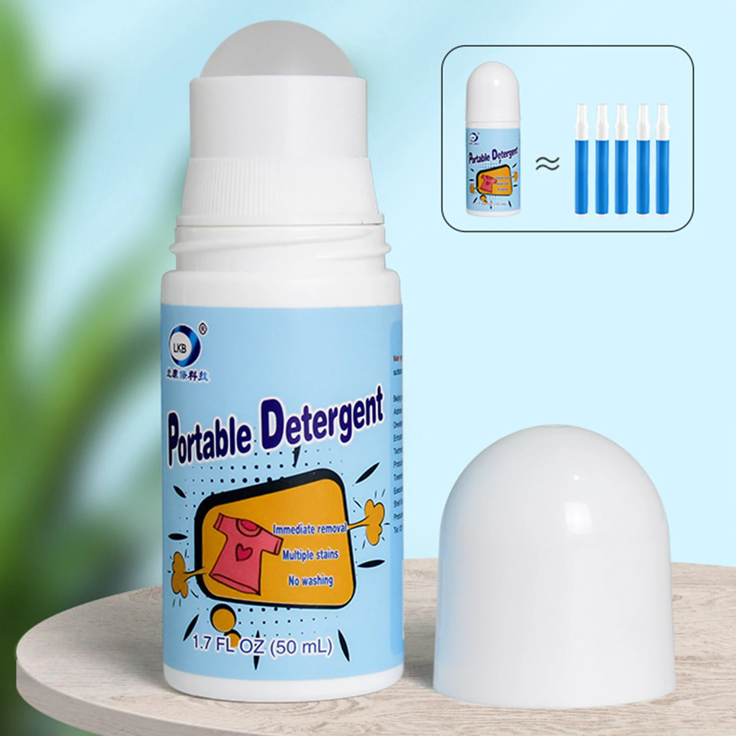 

50ML Clothes Stain Removal Rolling Ball Oil Stain Cleaning Detergent Portable For Clothing Sofa Pants Cloth Stain Remover Pen