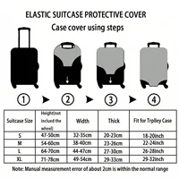 Luggage Cover Protector Elastic Waterproof Dustproof For 18-32 Inch Suitcase Travel Accessories 5