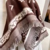 Thick Shawl Wrap Head Scarf for Women Luxury Winter Warm Cashmere Neckerchief Bandana Fashion Print Poncho Pashmina Bufanda 2023 5
