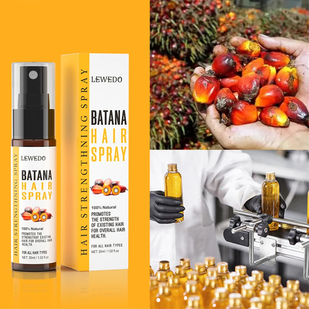 Hair Growth Serum 30ml Batana Anti Hair Loss Spray 50ml Batana Hair Growth Essence Oil