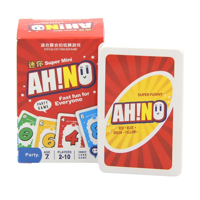 Mini UNO Games Family Funny Entertainment Board Game Playing Cards Kids Toys Gift Box uno Card Game For Children Birthday Gifts 2