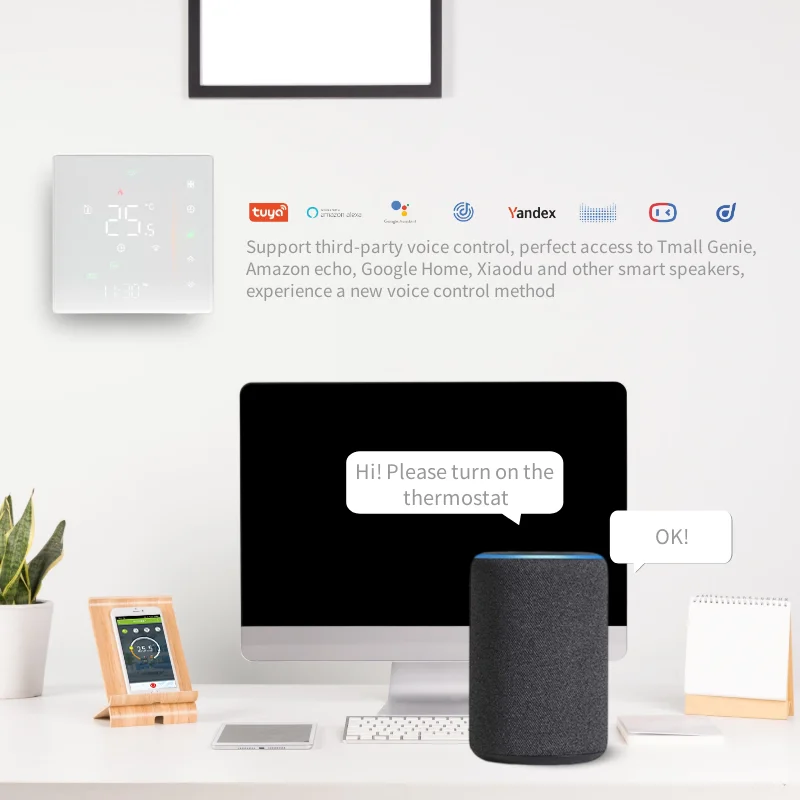 Wifi Heating Thermostat Warm Floor Gas Boiler Digital Temperature Controller 220V Tuya Smart Life Alexa Google Home Assistant Electric Thermostat