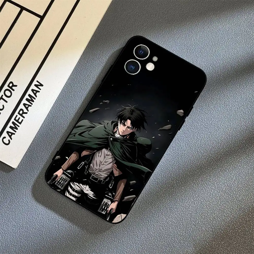 Levi Ackerman Attack On Titan Black Phone Case