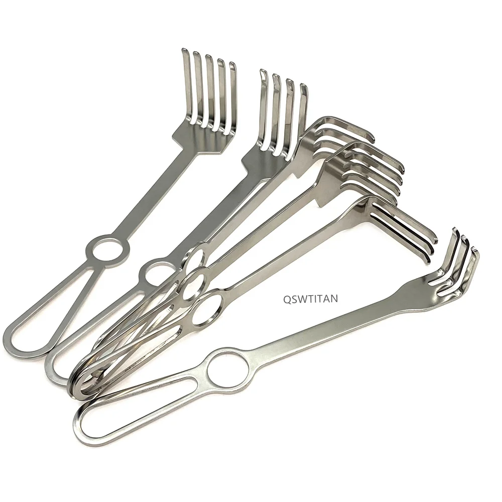 Deep Retractor Muscle Hook Stainless steel Surgical Retractor 3 4 5 Claws Skin Pull Hook Orthopedics Instruments