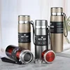 Thermos Bottle 1L Thermal Water Bottle Stainless Steel Insulated Cup Gradient Color Lid Strap Travel Outdoor Sports Wholesale 4