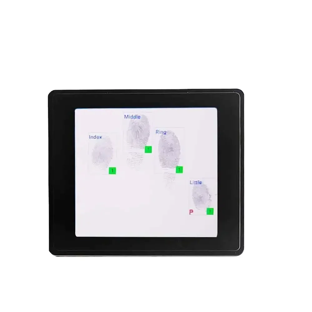 HFSecurity 바이오슬림 10 4 4 2 지문 스캐너 초박형 4개 지문 수집 및 등록 인식