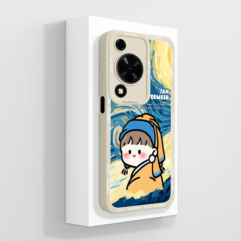 Cute Design Phone Case with Camera Protector, Soft Liquid Silicone Protective Bumper