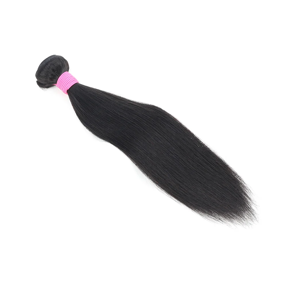 Straight Human Hair Bundles Brazilian Remy Hair Weave Bundles 10a Grade Double Draw Straight Extensions 90-95g/PC