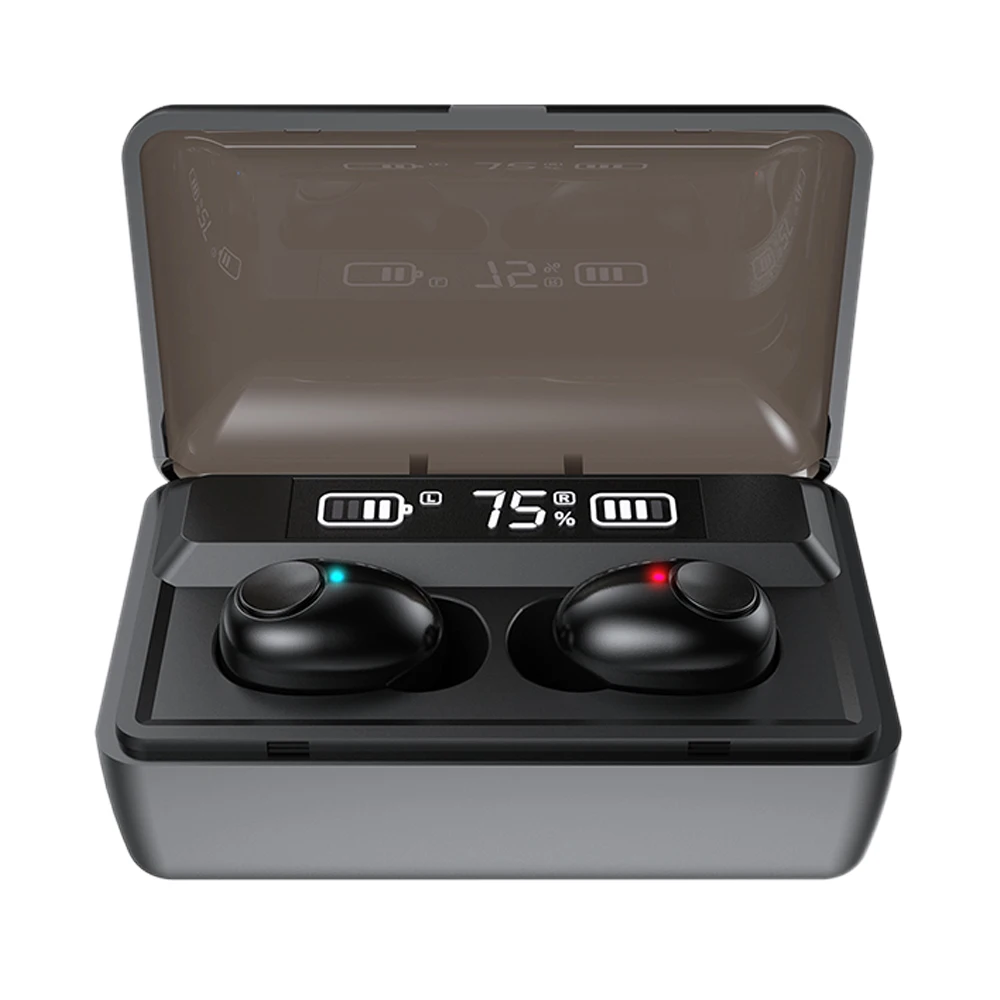 

Беспроводные наушники T8 с басами, Bluetooth 5,0, мини-наушники Tws, наушники с внешним аккумулятором, дисплей