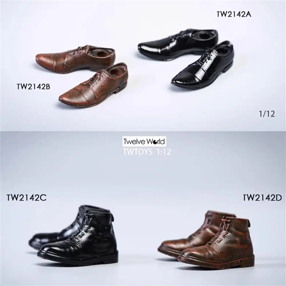 

1/12 TWTOYS TW2142 Fashion Solid Shoe Boots Toys Model 3 Colors For 6" DAM COO CF Action Figure Collect