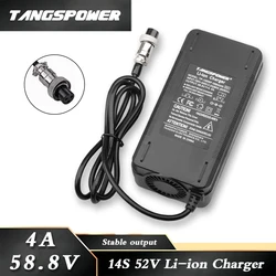 High - Power Li - ion Battery Fast Charger - 58.8V 4A with 3 - Pin GX16 Connector - AU