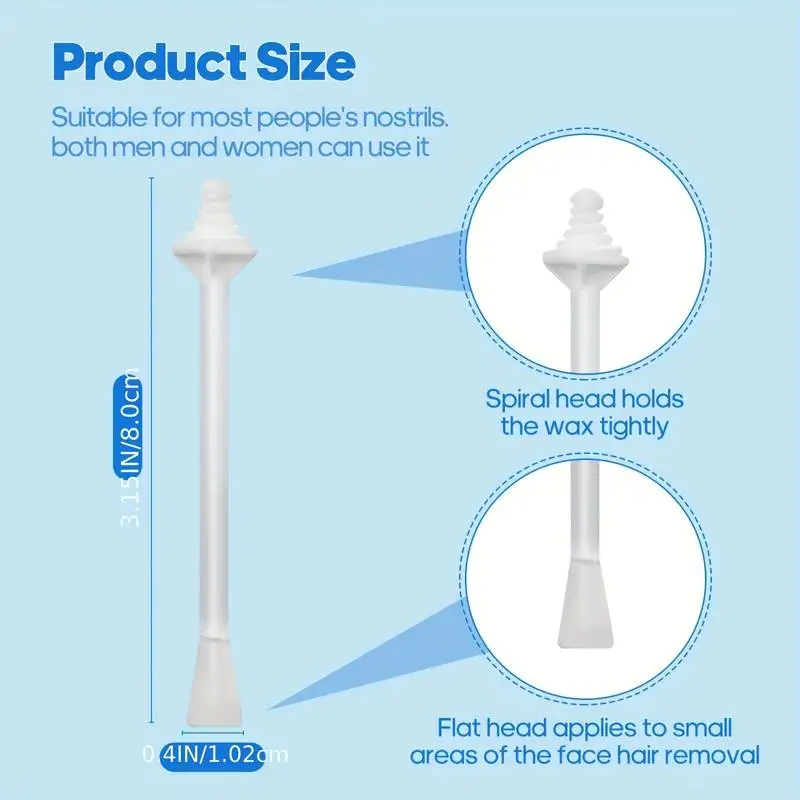 10/40/60/100pcs Nose Wax Sticks Nose Wax Applicators For Painless Hair Removal Tool Accessories Beeswax Safe nose wax kit nose wax sticks
