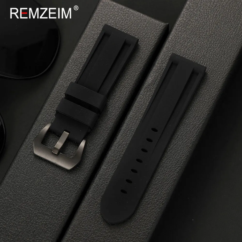 Waterproof Silicone Sport Watch Strap - Durable & Comfortable Replacement Wristband