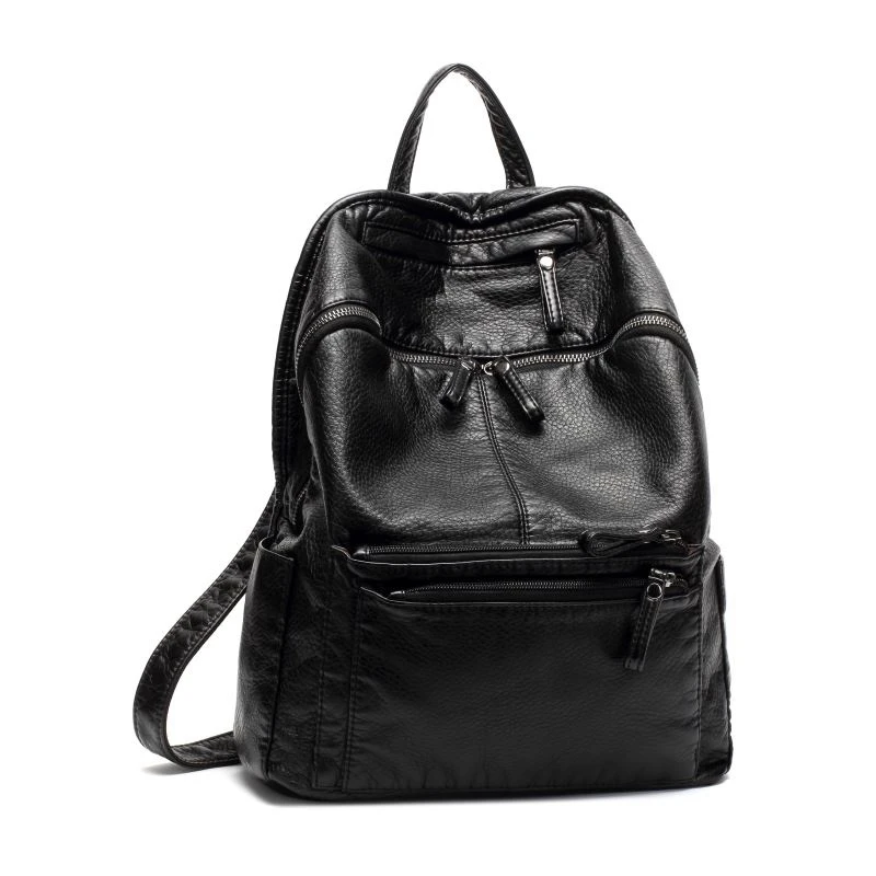 Genuine Leather Pure Sheepskin Backpack, College Style Student Girl 2023 New Korean Version Versatile Large Capacity Backpack