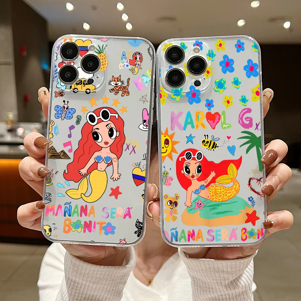 Karol G Mañana Será Bonito Clear Soft TPU Phone Case