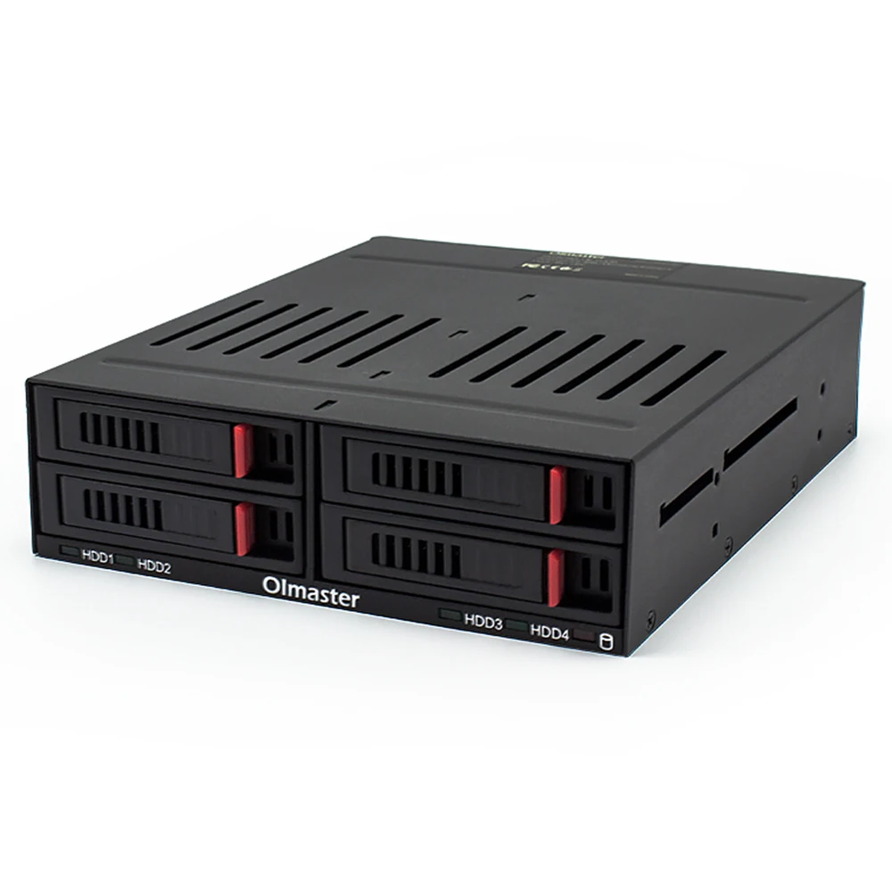 4-slot Internal Hard Disk Rack Support Four 2.5inch SATA HDD/SSD Easy Installation Plug and Play Hard Disk Rack 2