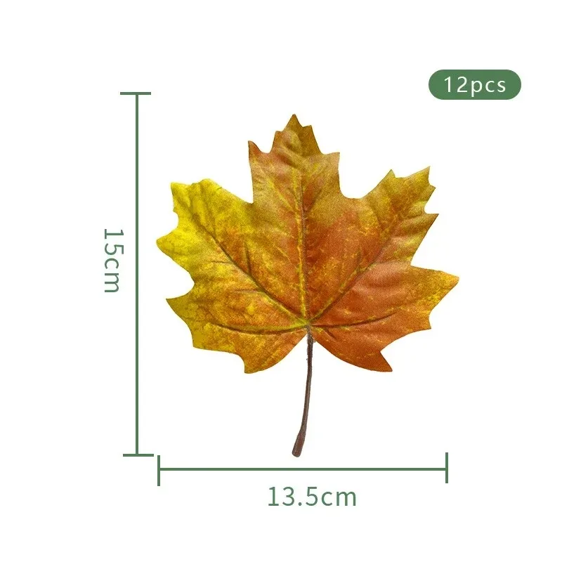 Artificial Canadian Maple Leaf 12 Halloween Shooting Props Simulated Maple Leaf Home Decore  Home Decoration Accessories