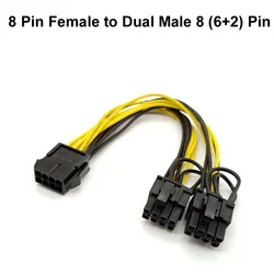 PCI Express 6-Pin to 8-Pin (6+2) GPU Power Extension Cable (8P TO 8P)