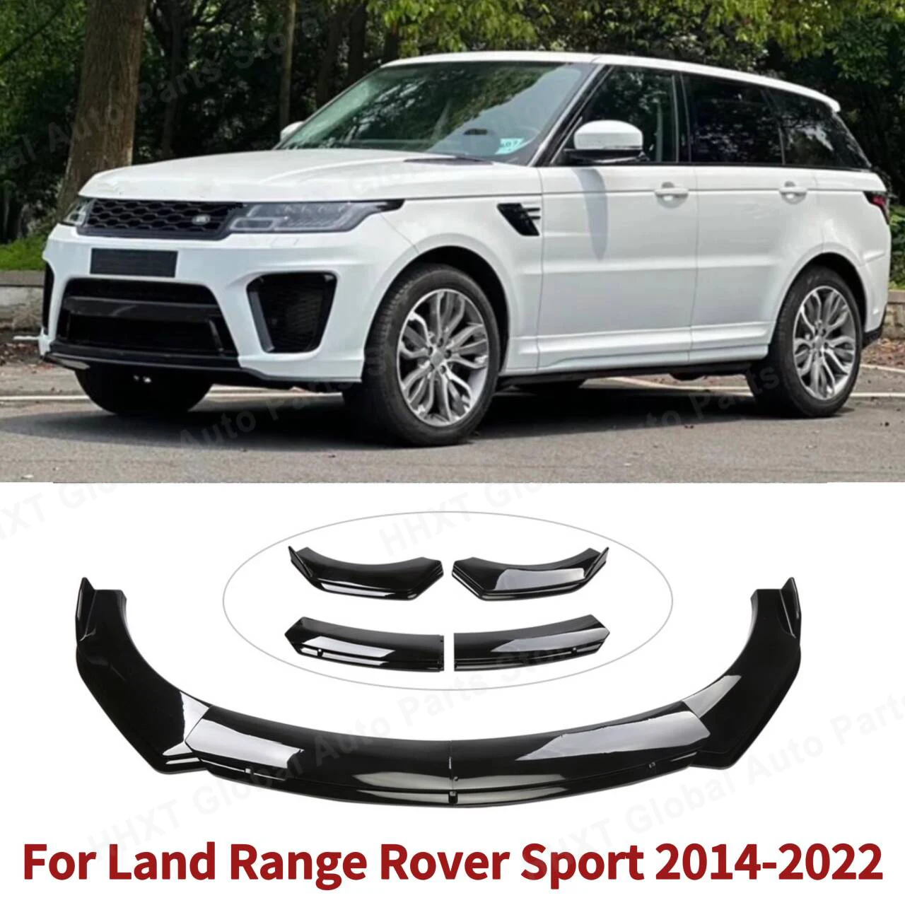 For Land Range Rover Sport 2014- Car Front Body Bumper Spolier Lip Chin Diffuser Splitter Air Dam Kit Protector Guard