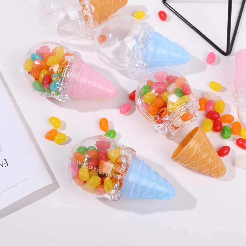 Mini Eis Candy Box Gläser Klare Kunststoff Geschenke Verpackung Boxen Für Hochzeit Geburtstag Party Decor Snack Geschenk Container Süße Fall – Detail 13