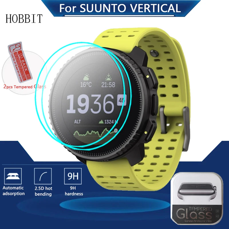 2 Pezzi Hd Vetro Temperato Trasparente Per Suunto Vertical Smartwatch Pellicola Proteggi Schermo Per Suunto Vetro Di Copertura Protettiva Verticale