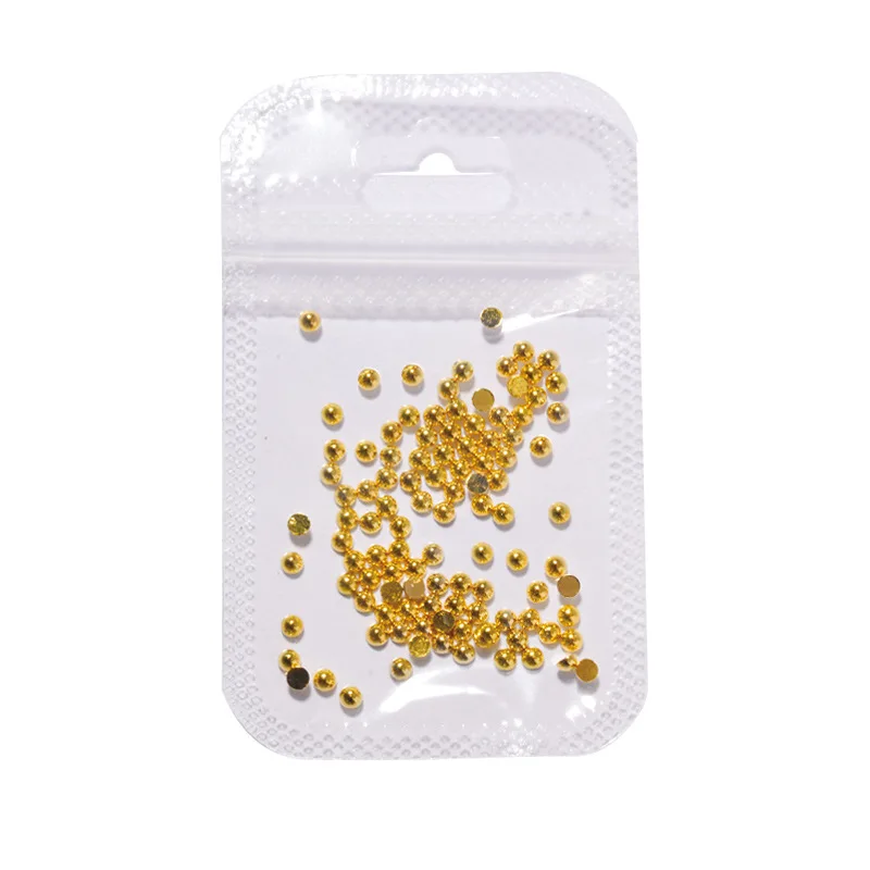 Description Picture 3 of item100pcs/lot 1-3mm 3D Gold Silver Half Round Ball Charm Nail Art Studs Metal Rivets Nail Art Decorations For Manicure Nails