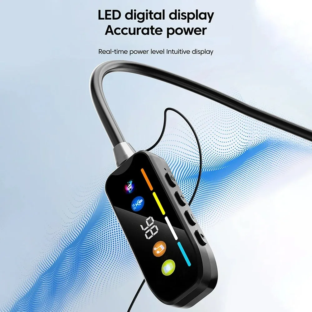 Neckband Earphones HD Screen Bluetooth 5.4 Headphones TWS Wireless Headsets HiFi Stereo Waterproof Earbuds Support TF Card S36e857e3ed47489e94a1eb0ecb501208V