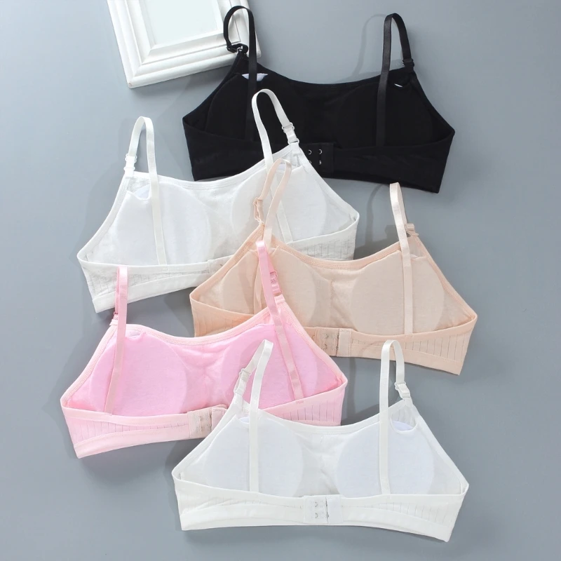 Breathable Padded Bra Girls Underwear Tube Tops Build Up Seamless Training Bra