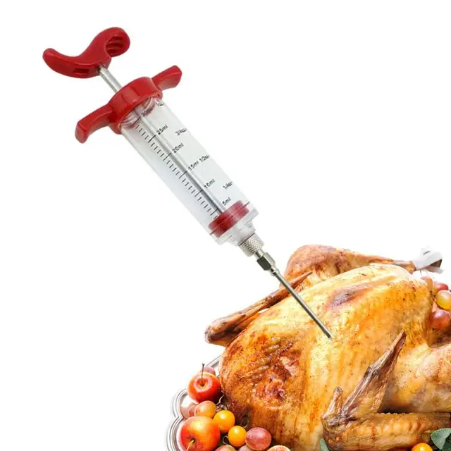 Bbq Húsfecskendők Pácos Szósz Injektor Pulyka Pác Fűszerfecskendők Hús Ízű Tű Konyha Grillezés Grillező Eszköz