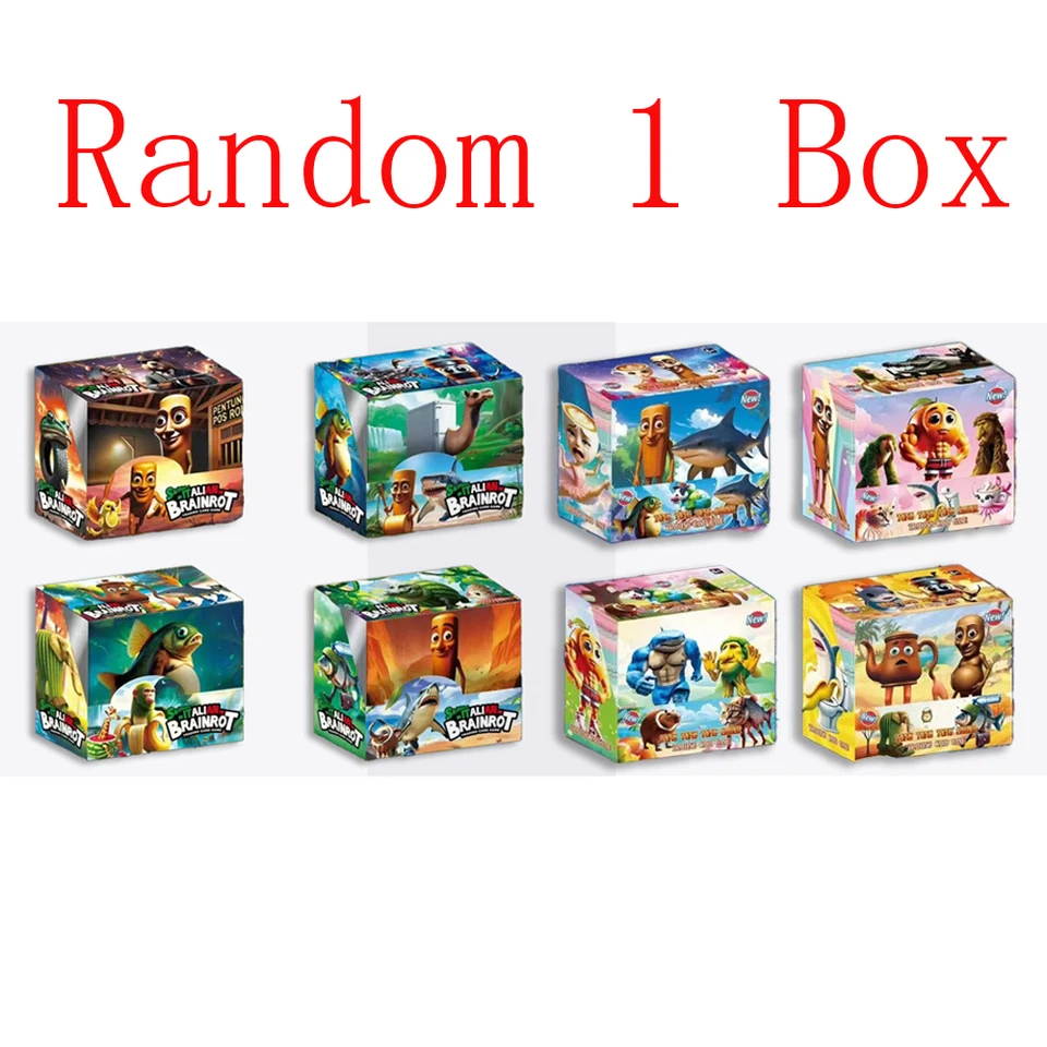 Italian Brain Rot Games 92-Piece Italian Brainrot Rot Cards Collection - Tralalero Tralala Trading Cards With Stickers Trading Cards Collection