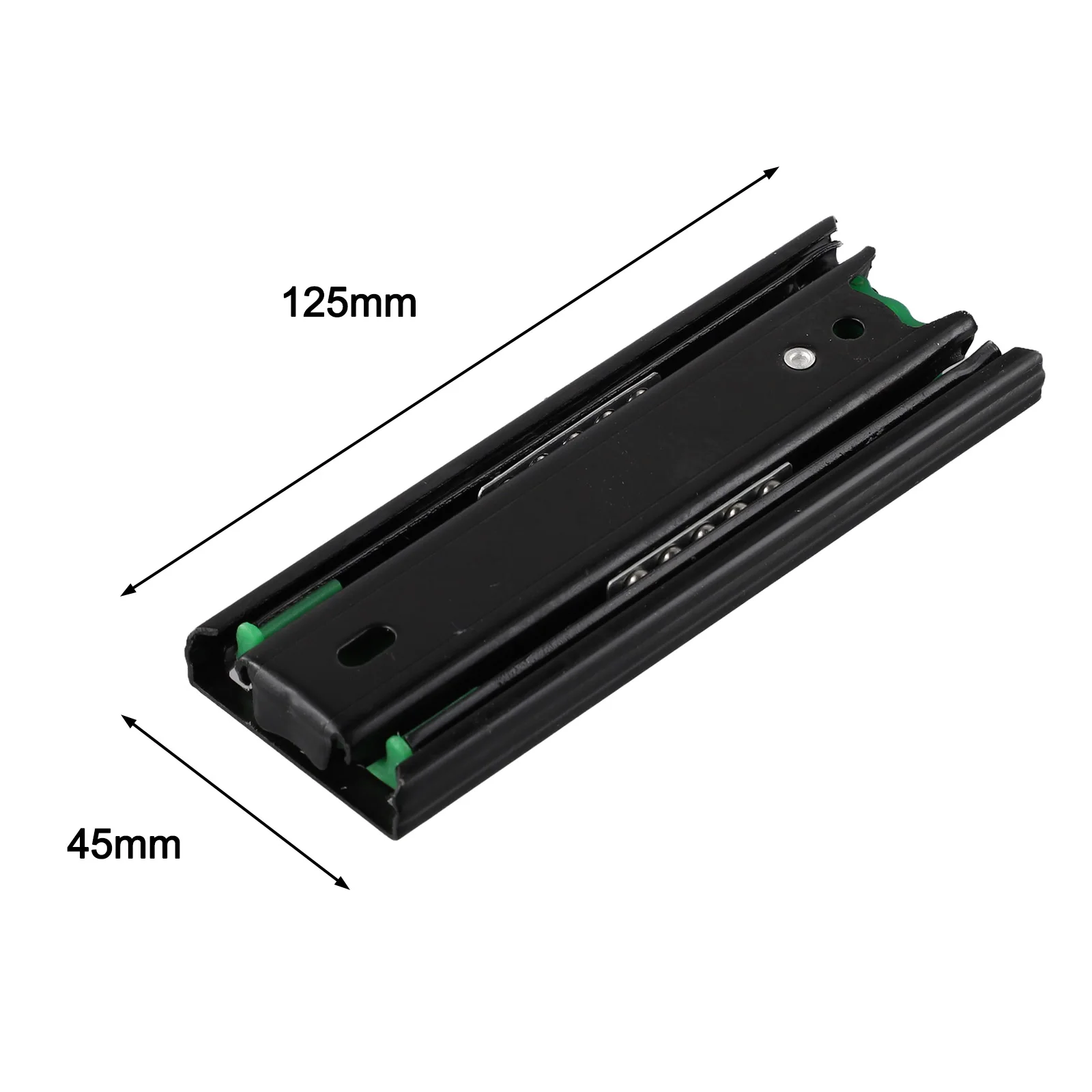 Description Picture 6 of itemMini Slideway 5\"6\"8\" Ultra Short Small Drawer Slides Folding Triple Ball Guider Locker Drawers Slide Rails Furniture Hardware