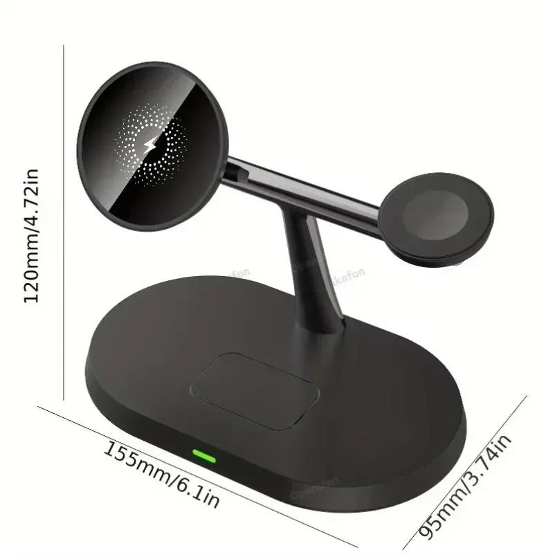 Magnetic 3-IN-1 Wireless Charger Phone Charge Dock For Samsung S25 S24 S23 Galaxy Watch 7 6 5 4 3 2 Buds2/3/3 Pro Quick Charging