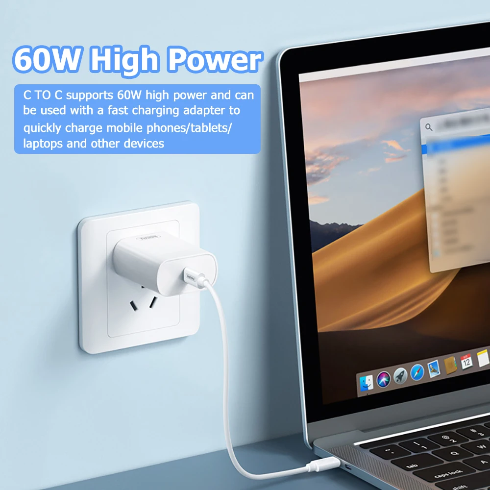 60W 고속 충전 휴대폰 거치대 다기능 휴대용 데이터 케이블 보관함 충전 케이블 세트 여행용