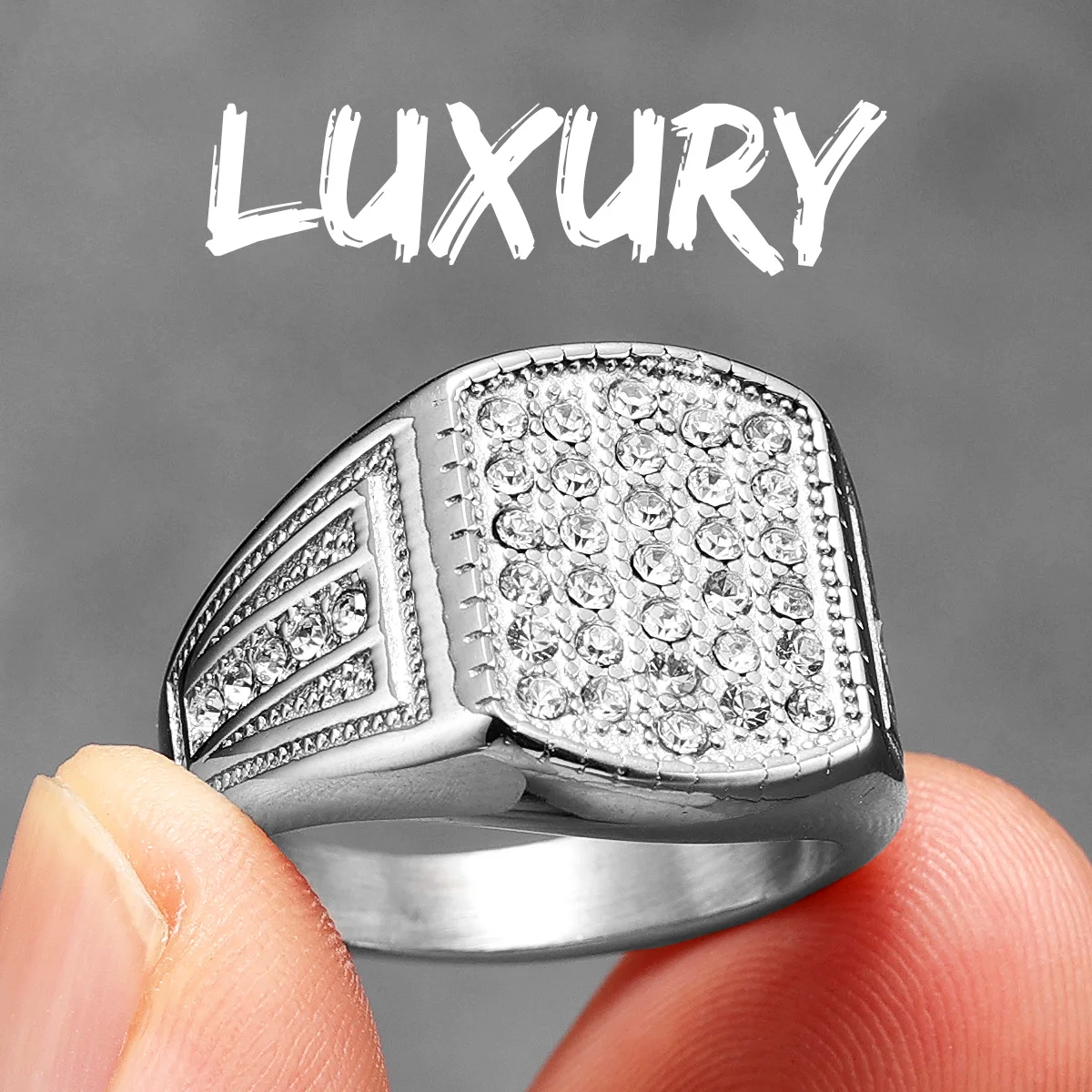 De Plata 925 Anillos De Acero Hombre Baratos Anillo De Acero