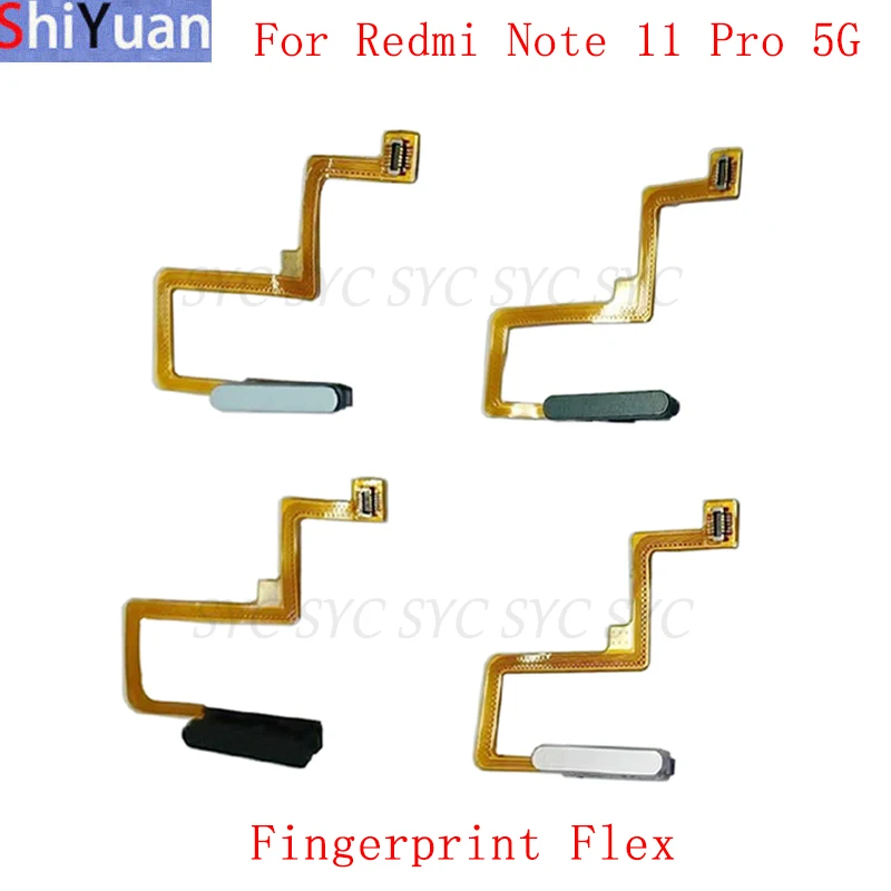 

Кнопка датчика отпечатков пальцев гибкий кабель лента для Xiaomi Redmi Note 11 Pro 5G сенсорный датчик гибкий запасные части