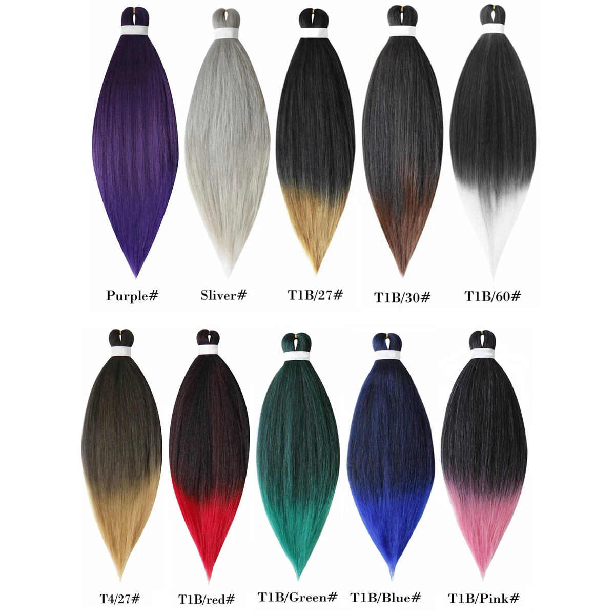 Synthetic Pre Stretched Braiding Hair Light Pink Braiding Hair Yaki Texture Hot Water Setting Professional Braids Hair 24 Inches 2