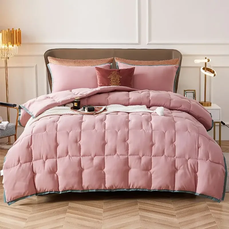 Piumino di lusso 3D Pane morbido 95% piumino d'oca Piumino Piumini Letto di piume Morbida coperta trapuntata invernale Coperta trapuntata Piumino