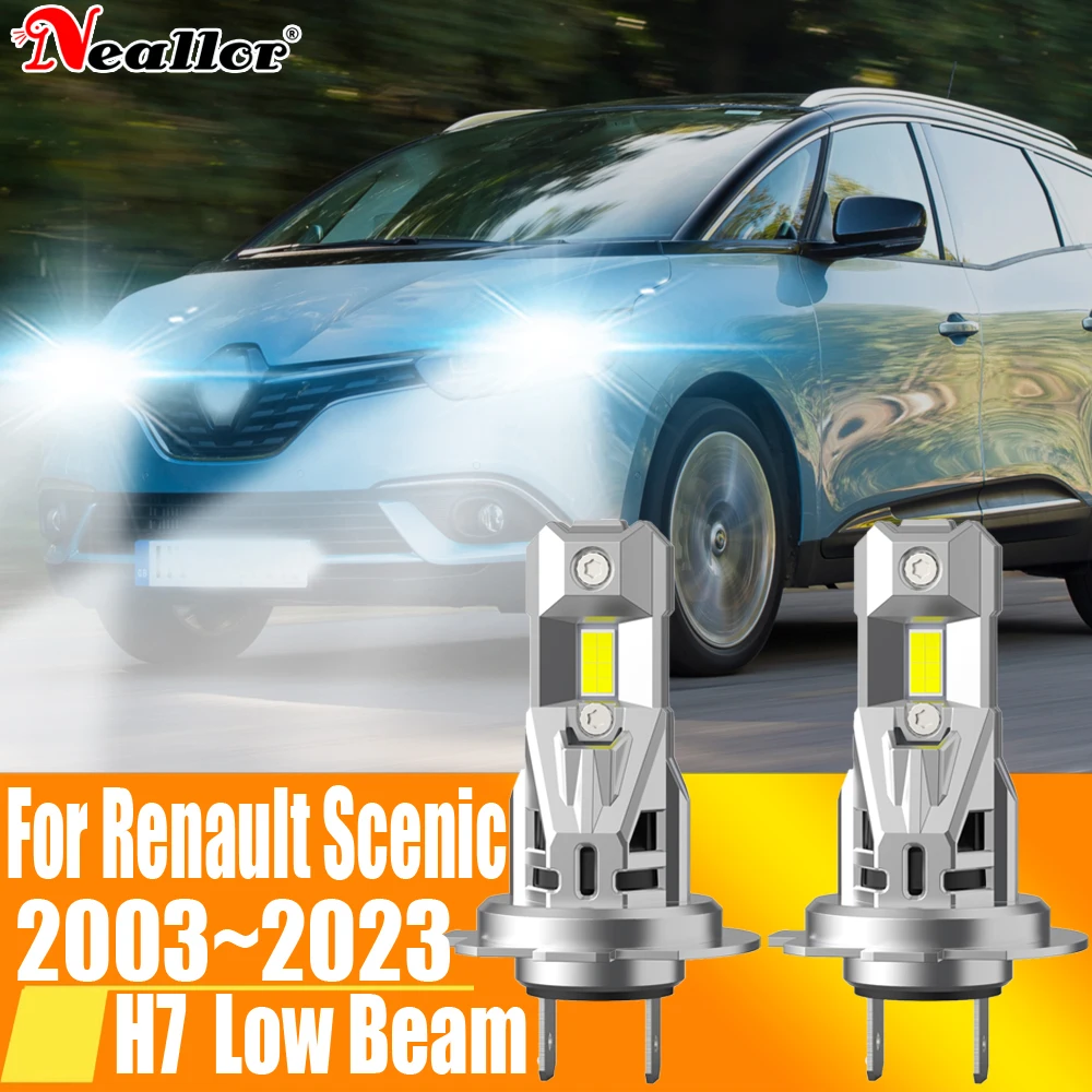 

2 шт., Автомобильные светодиодные лампы H7 Canbus H18 6000K 12 В 55 Вт