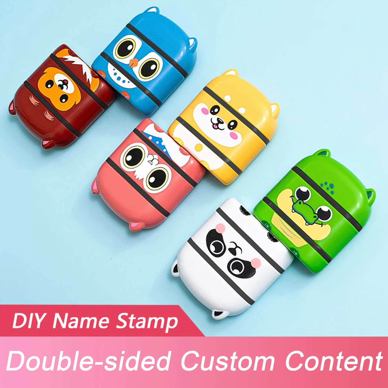 DIY Children's Name Stamp Personalized Waterproof Stamp for Clothing Men's and Women's Personalized ink Pad Stamps