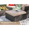 5 Pieces Patio Furniture Sets All Weather Outdoor Sectional Patio Sofa Manual Weaving Wicker Rattan Patio Seating Sofas 3