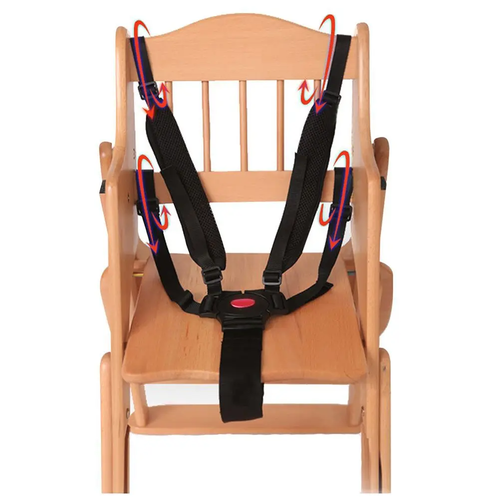 Nylon Baby Safety Harness Black Stroller Belt