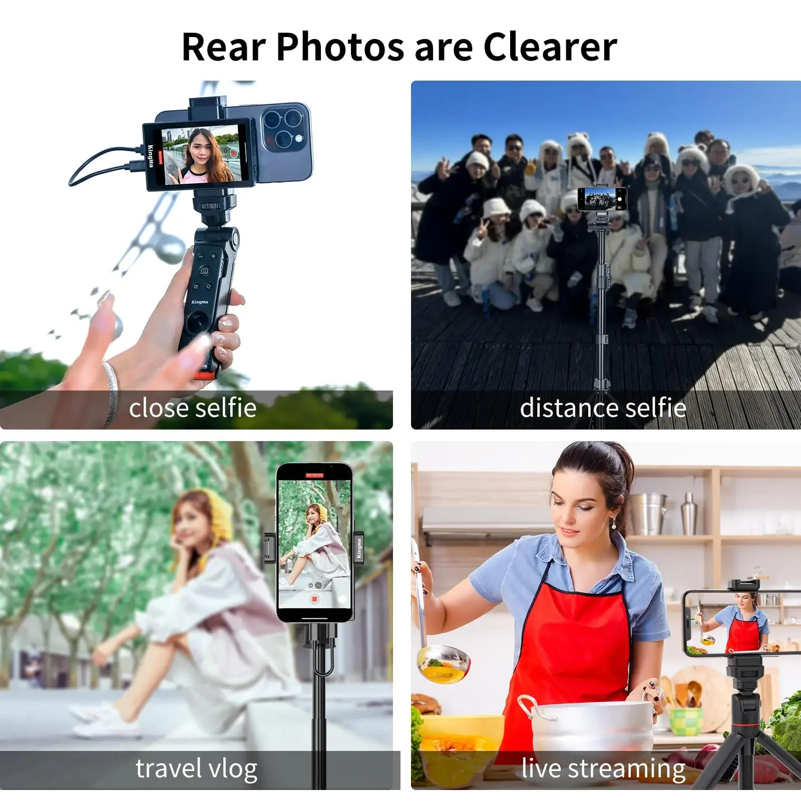 KingMa PH01 max Phone Monitor for Selfie Vlog Video Live Streaming Portable Mobile Phone Rear Camera Selfie Display Screen