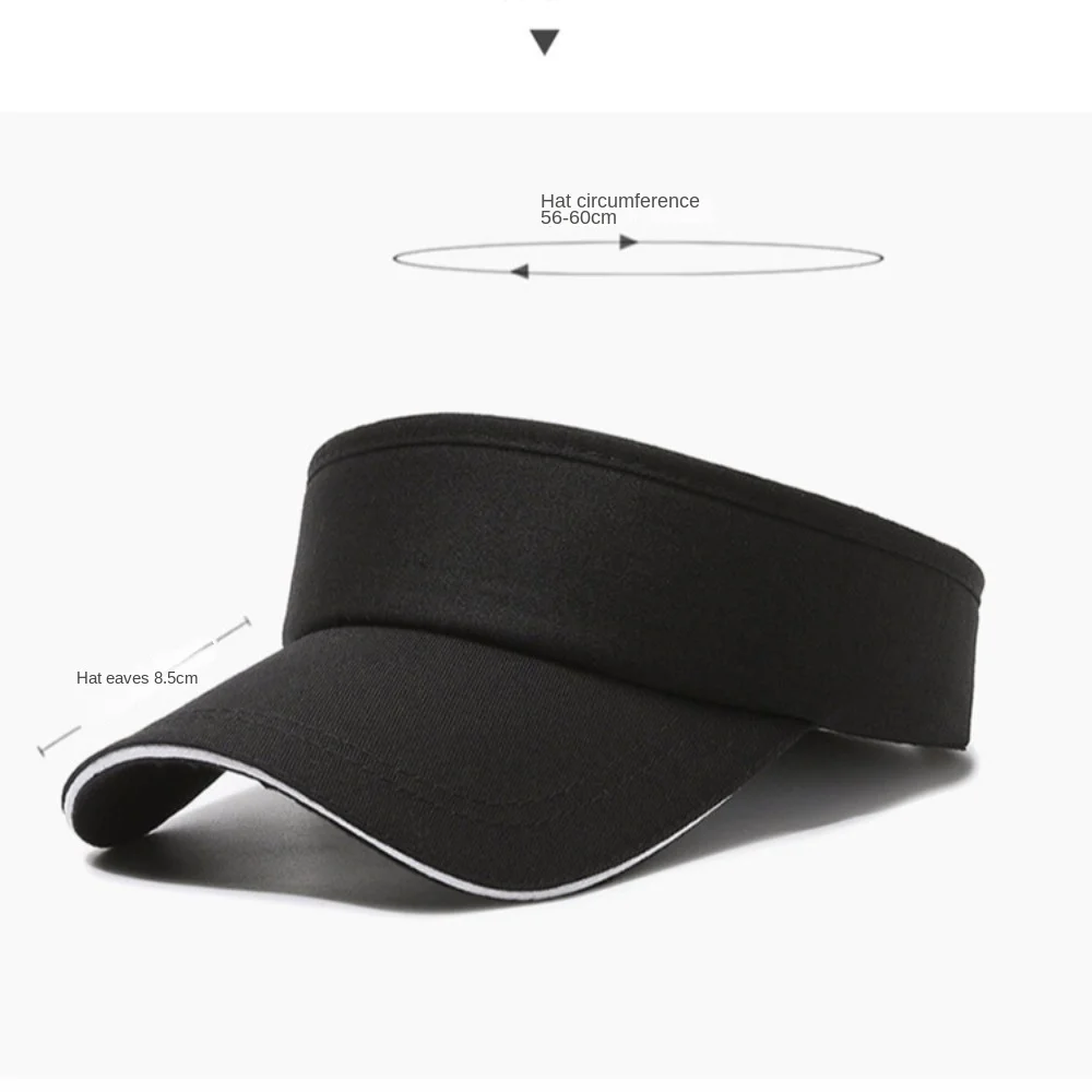 Sport Sun Visor Breathable Sun Protection Tennis Empty Top Hat Outdoor Sport Golf Running Cycling Hat Adjustable Sunscreen Hat