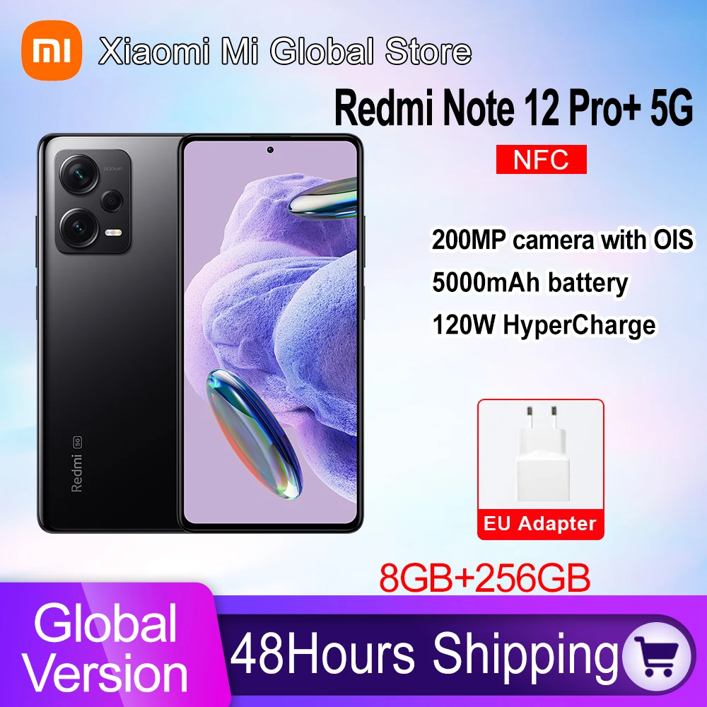 Global Version Xiaomi Redmi Note 12 Pro+ 5G 8GB RAM 256GB ROM 200MP OIS  Camera 6.67 120Hz AMOLED 120W Charge - AliExpress