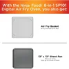Ninja SP101 Digital Air Fry Countertop Oven with 8-in-1 Functionality, Flip Up & Away Capability for Storage Space 6